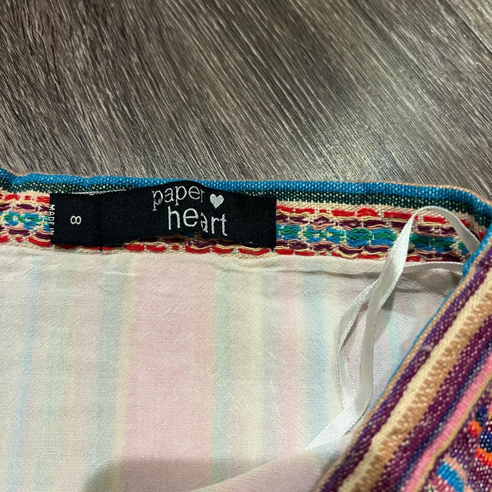 Colorful High Waisted Boho Skirt - image 7